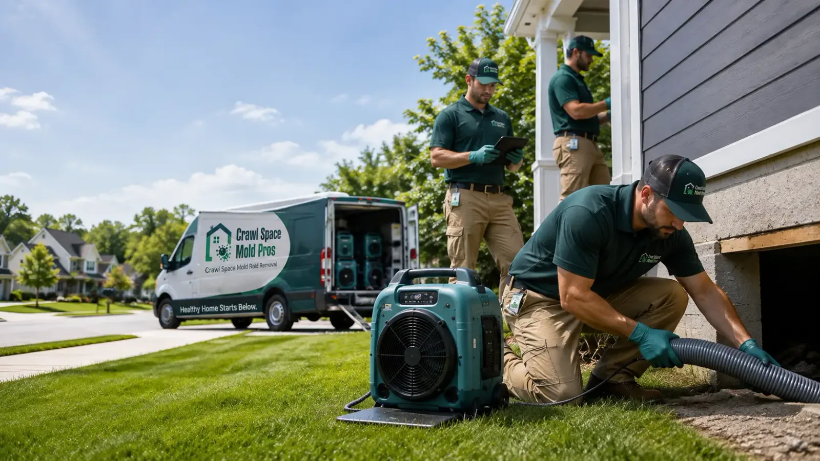 Crawl Space Mold Removal in Hooppole, IL